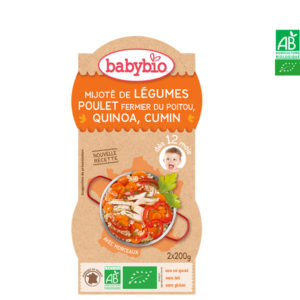 Mijoté de Légumes Poulet Fermier du Poitou et Quinoa 2*200g Babybio
