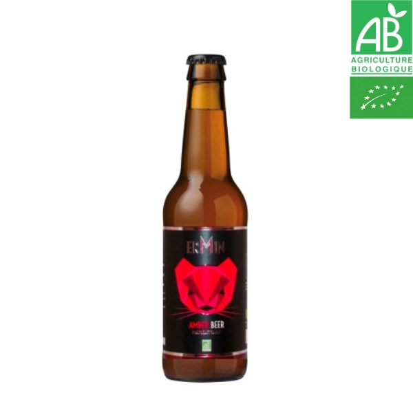 Bière ambrée Ermin 33cl 2
