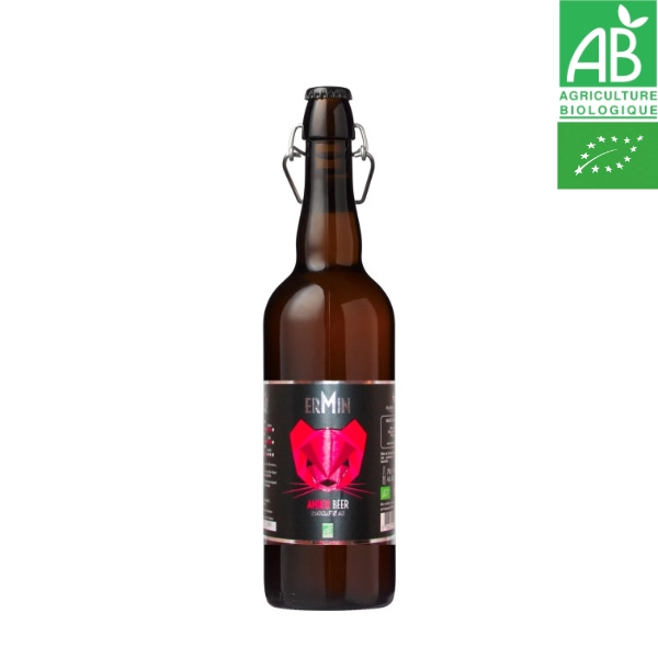 Bière ambrée Ermin 75cl 2