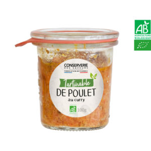 Tartinable de Poulet au Curry 100g Conserverie des Saveurs Tartinable de Poulet au Curry 100g Conserverie des Saveurs