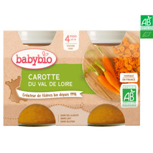 Carottes du Val de Loire 2x130g Babybio