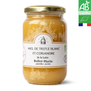 Miel de Trèfle Blanc et Coriandre de la Loire 480g Ballot-Flurin