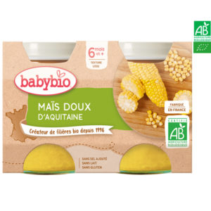Maïs Doux D’Aquitaine 2x130g Babybio
