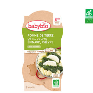 Pomme de Terre du Val de Loire Épinard Chèvre 2x200g Babybio