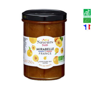 Confiture de Mirabelle Bio de France 250gr Saveurs et Fruits