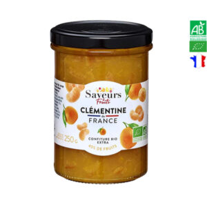 Confiture de Clémentine Bio de France 250gr Saveurs et Fruits