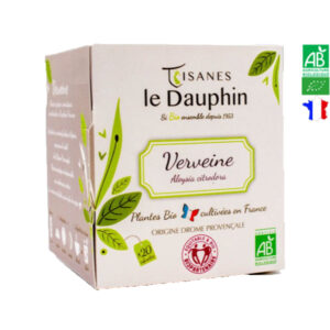 Infusion Bio Verveine 20 Dosettes Tisanes Le Dauphin