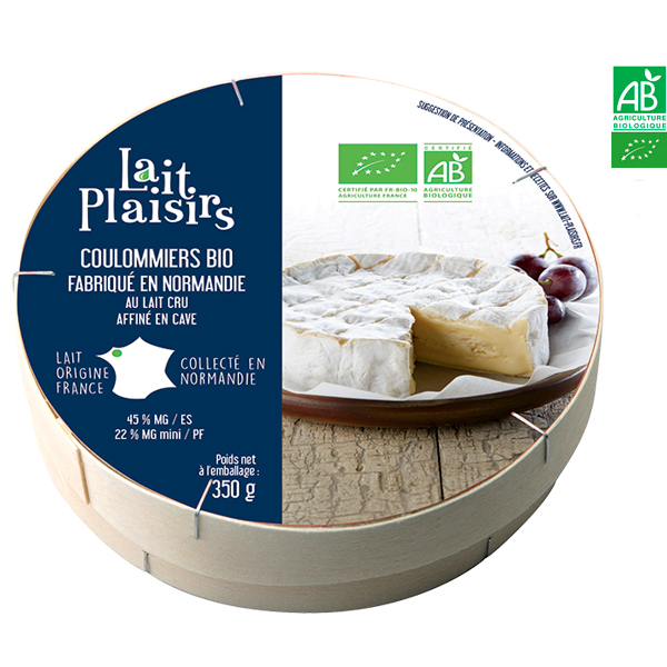 Coulommiers Bio 350g Lait Plaisirs