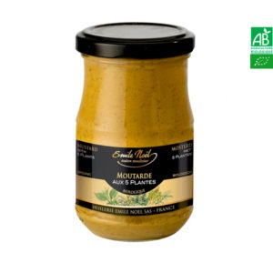 Moutarde aux 5 plantes 200g Emile NOEL