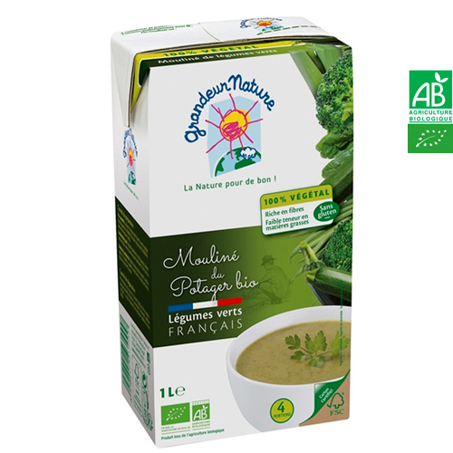 Mouliné du Potager Légumes Verts Français 1L Grandeur Nature