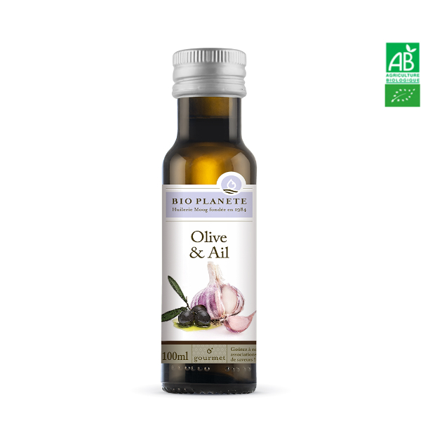 Huile d'Olive et Ail 100ml Bio Planète