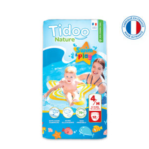 Couche de Piscine Écologique Taille 4 8-15kg 1×12 Tidoo