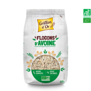 Flocons d’Avoine Complète 500gr Grillon d’Or