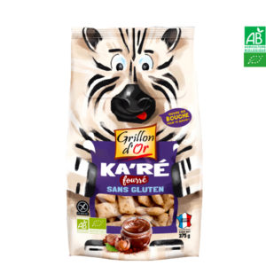 Ka’Ré Fourré Noisette et Cacao Sans Gluten 375gr Grillon d’Or