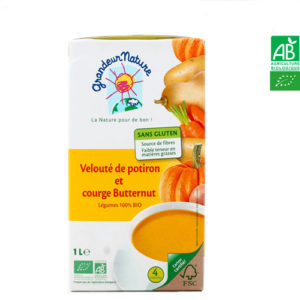 Velouté de Potiron et courges Butternut Bio 1L Grandeur Nature