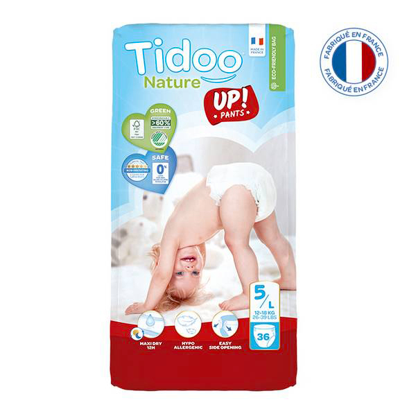 Culottes d'apprentissage écologique Taille 5 12-18kg Tidoo