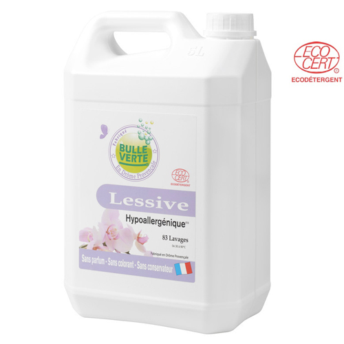 Lessive Hypoallergénique liquide 5L Bulle Verte