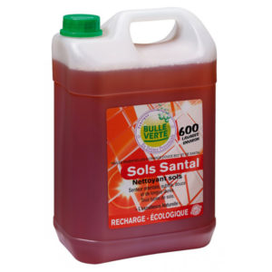 Nettoyant Sols Santal 5kg Bulle Verte