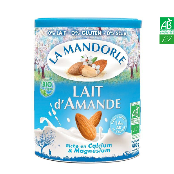 Lait d'Amande Fleur d'Amande 400gr La Mandorle