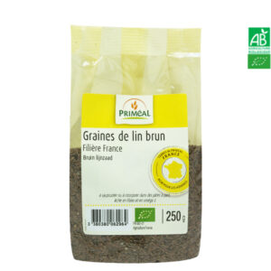 Graine de Lin Brun Bio France 250g Priméal Graine de Lin Brun Bio France 250g Priméal