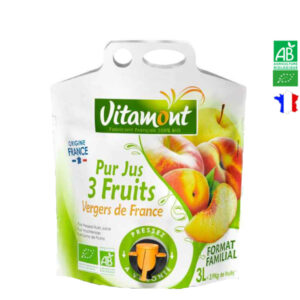 Jus de 3 Fruits Vergers de France Poche Souple 3 Lt Vitamont