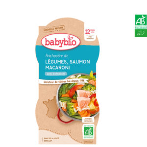 Printanière de Légumes Saumon Macaroni Estragon 2*200g Babybio