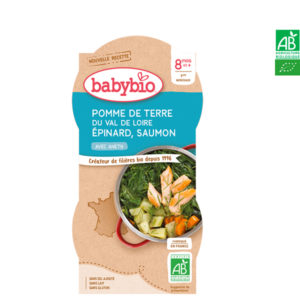 Pomme de Terre du Val de Loire Epinard Saumon à l’Aneth 2x200g Babybio