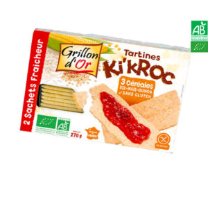 Tartines Ki’Kroc 3 céréales 270gr Grillon d’Or