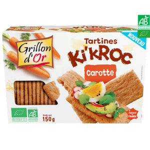 Tartines Ki’Kroc Carotte 150gr Grillon d’Or