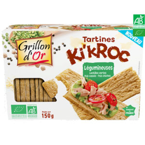 Tartines Ki’Kroc Légumineuses 150gr Grillon d’Or