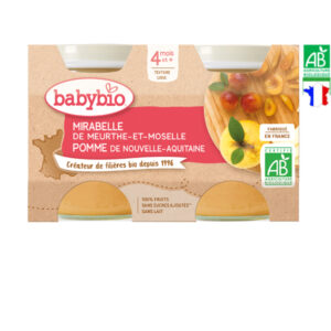 Mirabelle de Meurthe-et-Moselle Pomme de Nouvelle Aquitaine Babybio