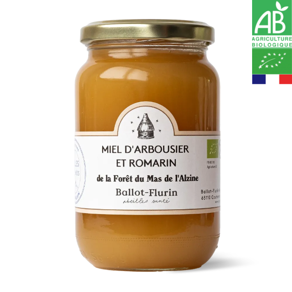 Miel d'Arbousier et Romarin de la Forêt du Mas de l'Alzine 480g