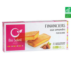Financier Pur Beurre Bio Aux Amandes 125g Bio Soleil