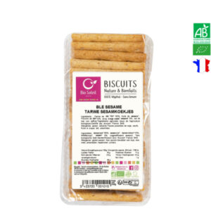 Biscuits Blé & Sésame Bio 250g Biscuits Végétaliens Bio Soleil