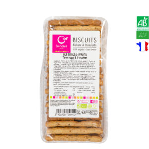 Biscuits Blé 4 Fruits & Seigle 250g Biscuits Végétaliens Bio Soleil