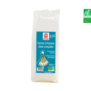 Farine d’Avoine Bio Demi-Complète 500gr Celnat