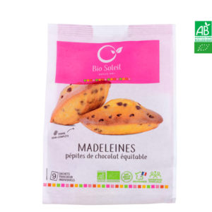 Madeleine Aux Pépites de Chocolat Équitables Bio 200g Bio Soleil