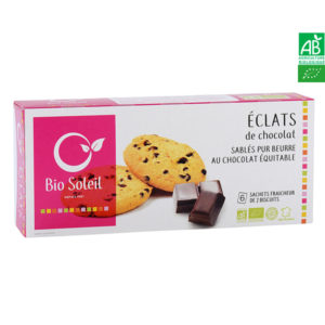 Sablés Pur Beurre Aux Pépites de Chocolat Bio 120g Bio Soleil