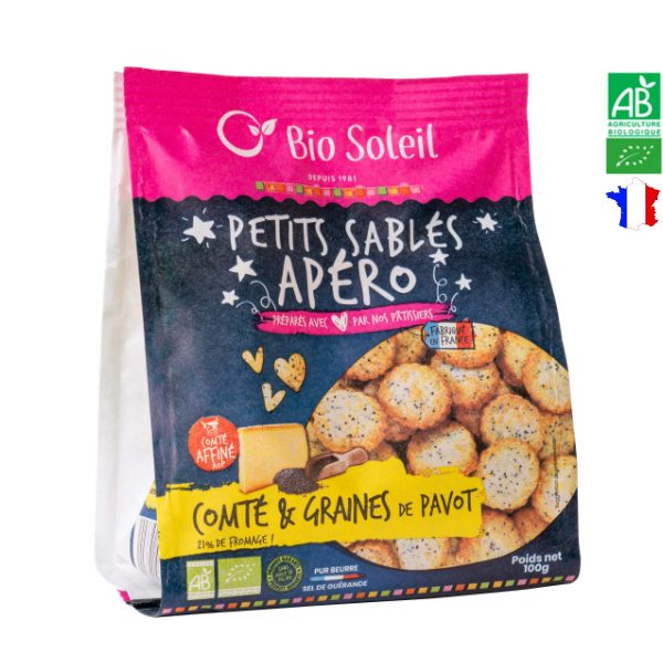 Sablés Apéro Bio Comté & Pavot