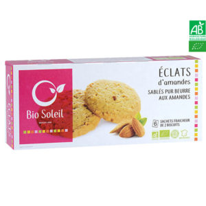 Sablés Pur Beurre Aux Amandes Bio 120g Bio Soleil