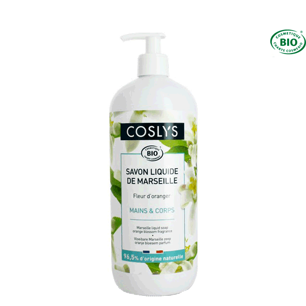 Savon Liquide de Marseille Fleur d'Oranger 1Lt Coslys
