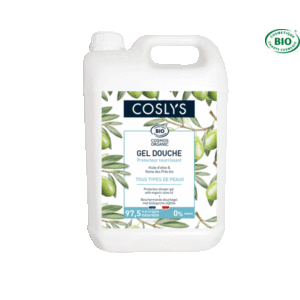 Gel Douche Huile d’Olive et Reines des Près Bio Protecteur Nourrissant 5Lt Coslys