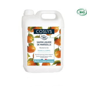 Savon Liquide de Marseille Mandarine Bio 5Lt Coslys