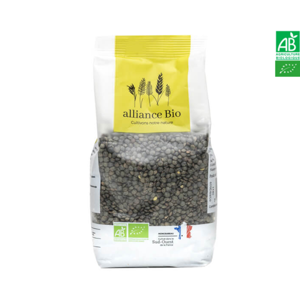 Lentilles Vertes France 500gr Alliance Bio