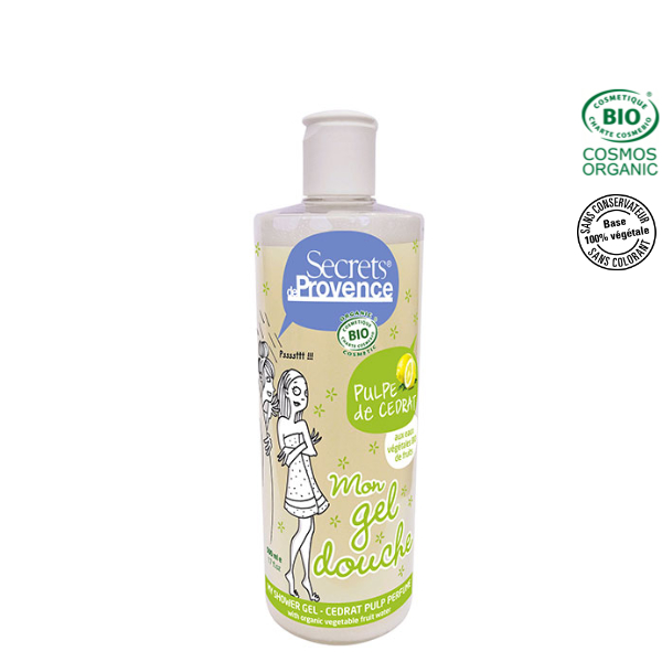 Gel Douche Bio Pulpe de Cédrat 500ml Secret de Provence