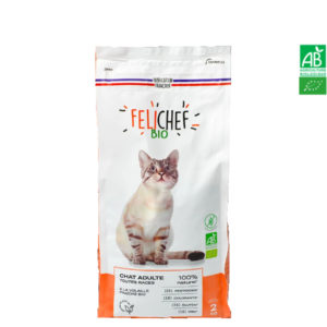 Croquettes Sans Céréales Chat Bio Adulte 2kg – FELICHEF