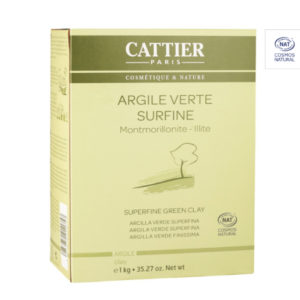 Argile Verte Surfine 1kg Cattier Paris