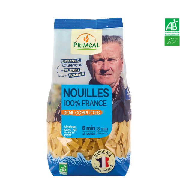 Nouilles Demi-Complètes Bio France 500g Priméal