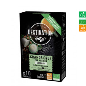 Café Capsules Grands Crus Pur Arabica 10*5.5g Destination