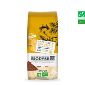 Café Moulu Colombie 100% Arabica 250g Biodyssée Café Moulu Colombie 100% Arabica 250g Biodyssée